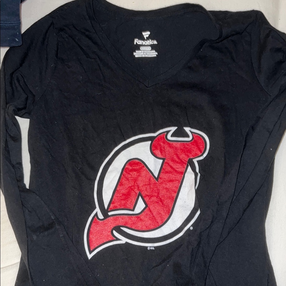 Fanatics Black New Jersey Devils Long Sleeve Shirt